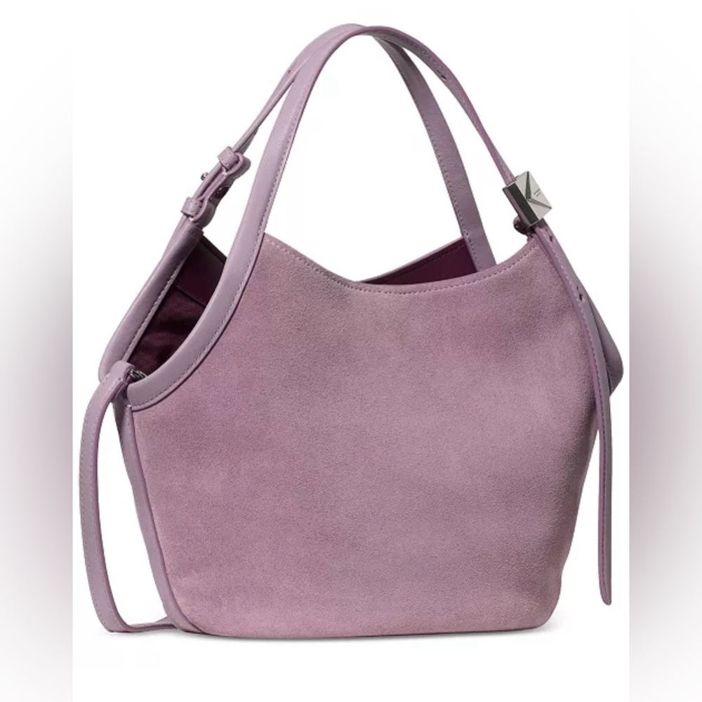 ♠️ KATE SPADE NWT Deco Tulip Small Suede Tote Bag with dust bag /packaging